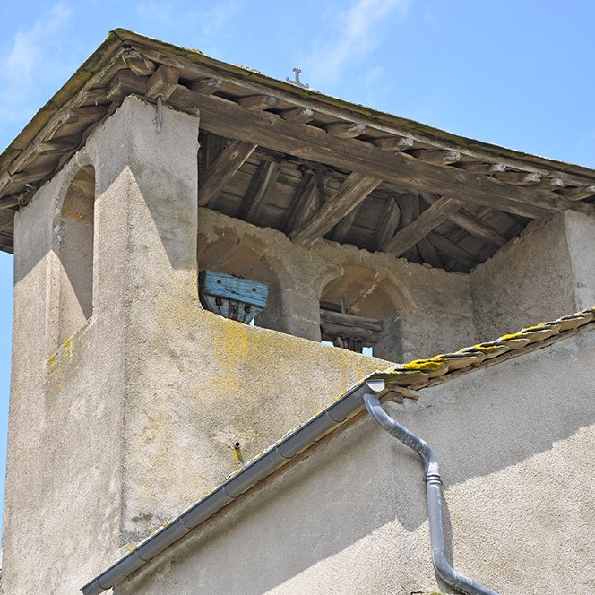 Vue du clocher de l'église Saint-André de Clauzelles - Arnaud Villefranque