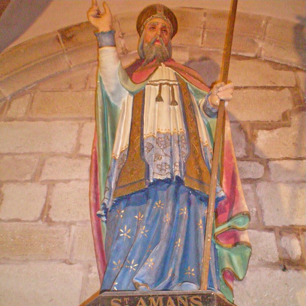 Statue de Saint-Amans dans l'église de Saint-Amans du Ram - Arnaud Villefranque