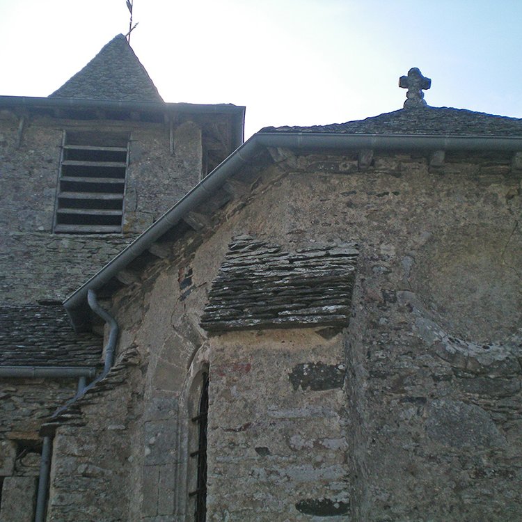 Vue générale du chevet de l'église de Fijaguet - Arnaud Villefranque