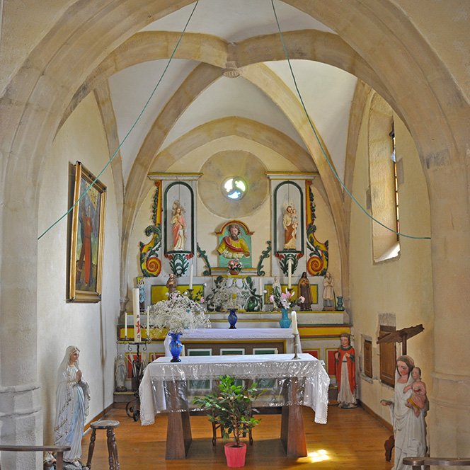 Vue générale du choeur de l'église Saint-André de Clauzelles - Arnaud Villefranque