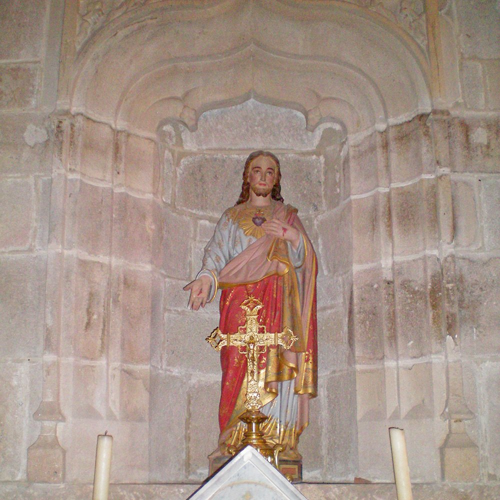 Staute et chapelle à l'intérieur de l'église de Saint-Amans du Ram - Arnaud Villefranque